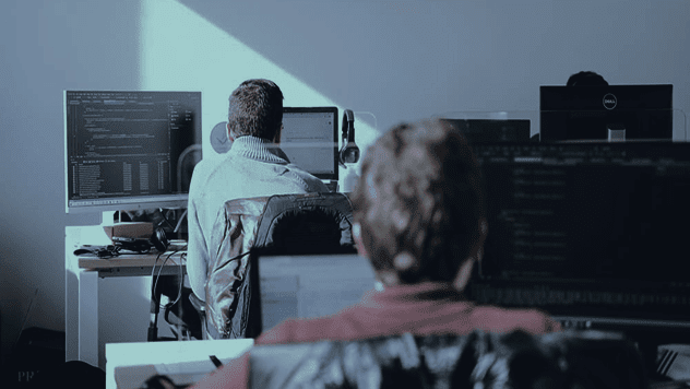 AI in software development with a nearshore team collaborating on code